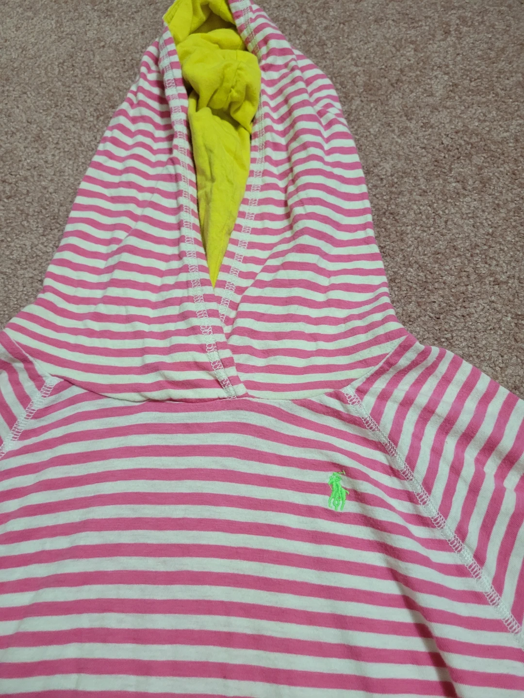 Pink and White Striped Hoodie - photo 2