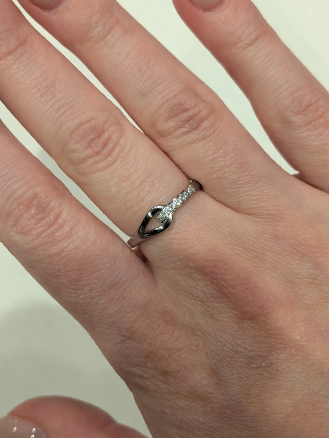 Unique SS Ring with Cubic Zirconia - photo 4