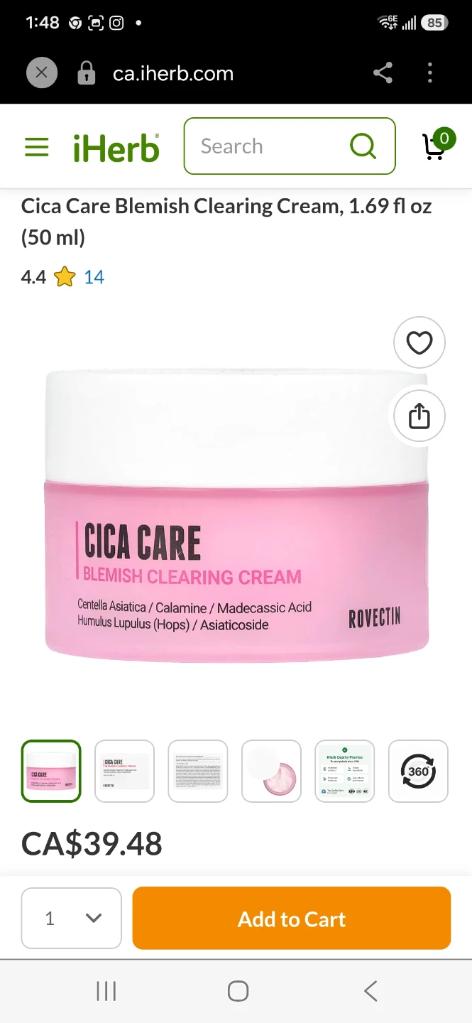 ROVECTIN CICA CARE Blemish Clearing Cream 50ml - photo 4
