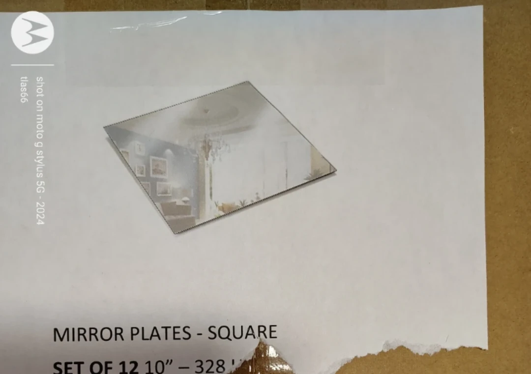 Shop A Candle Mirror Plates - 10 Inch Square, Set of 12