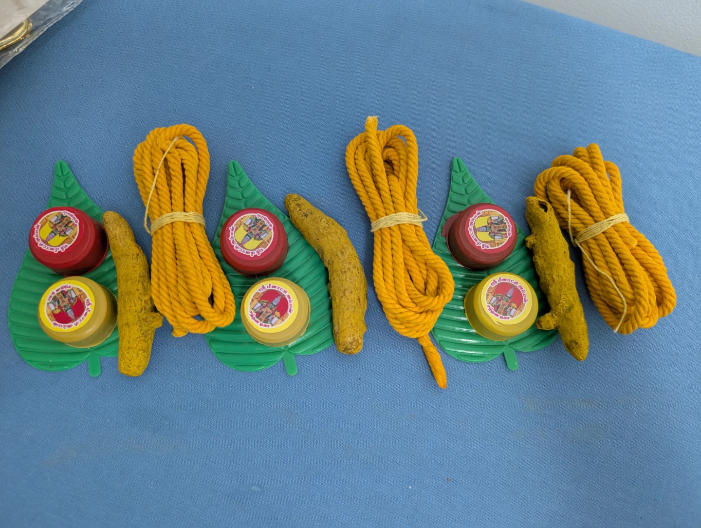 Yellow Rope and Turmeric/Kumkum Set