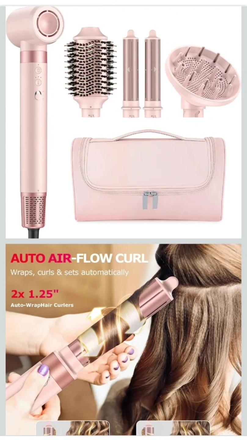 5-in-1 Styling Set with Auto Air-Flow Curlers