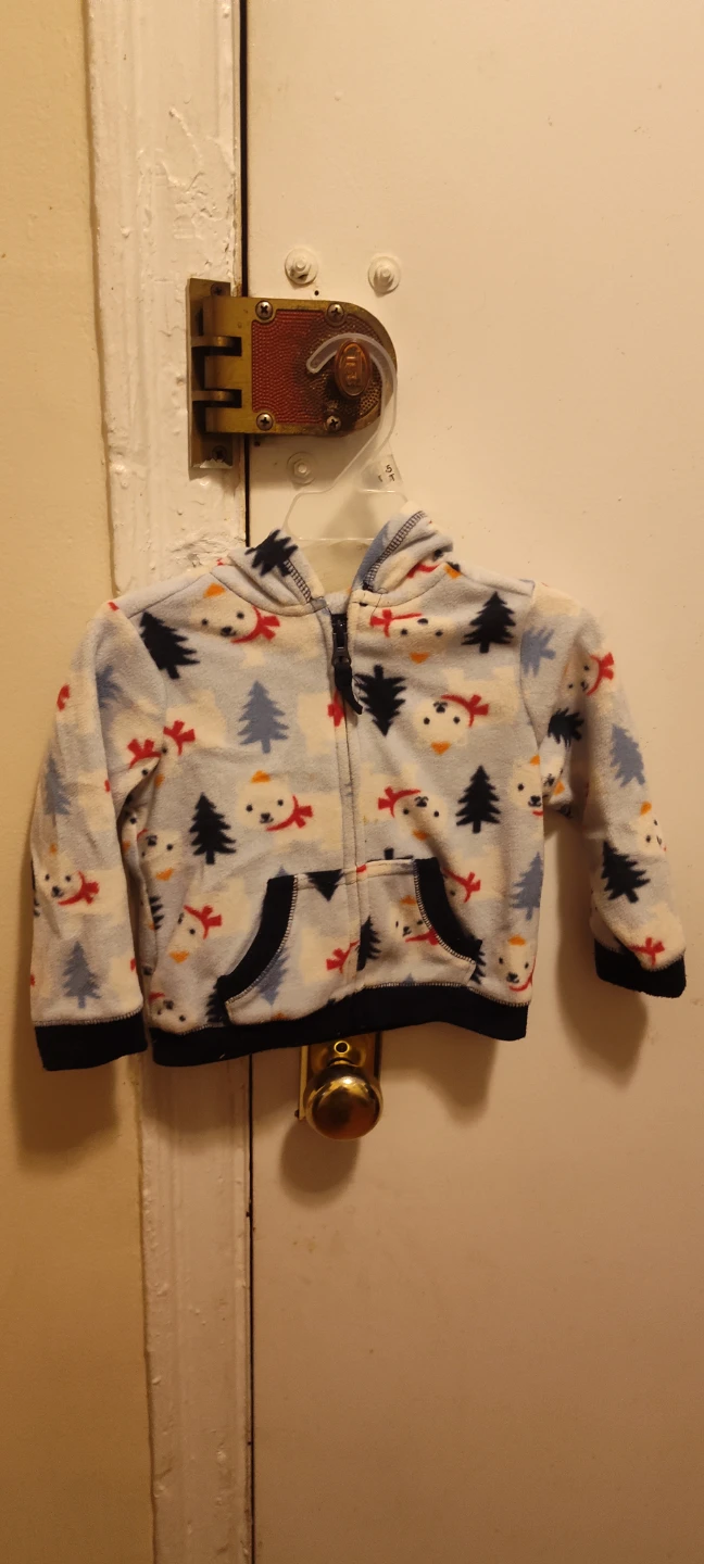 Baby Fleece Snowman Hoodie Size 18-24months