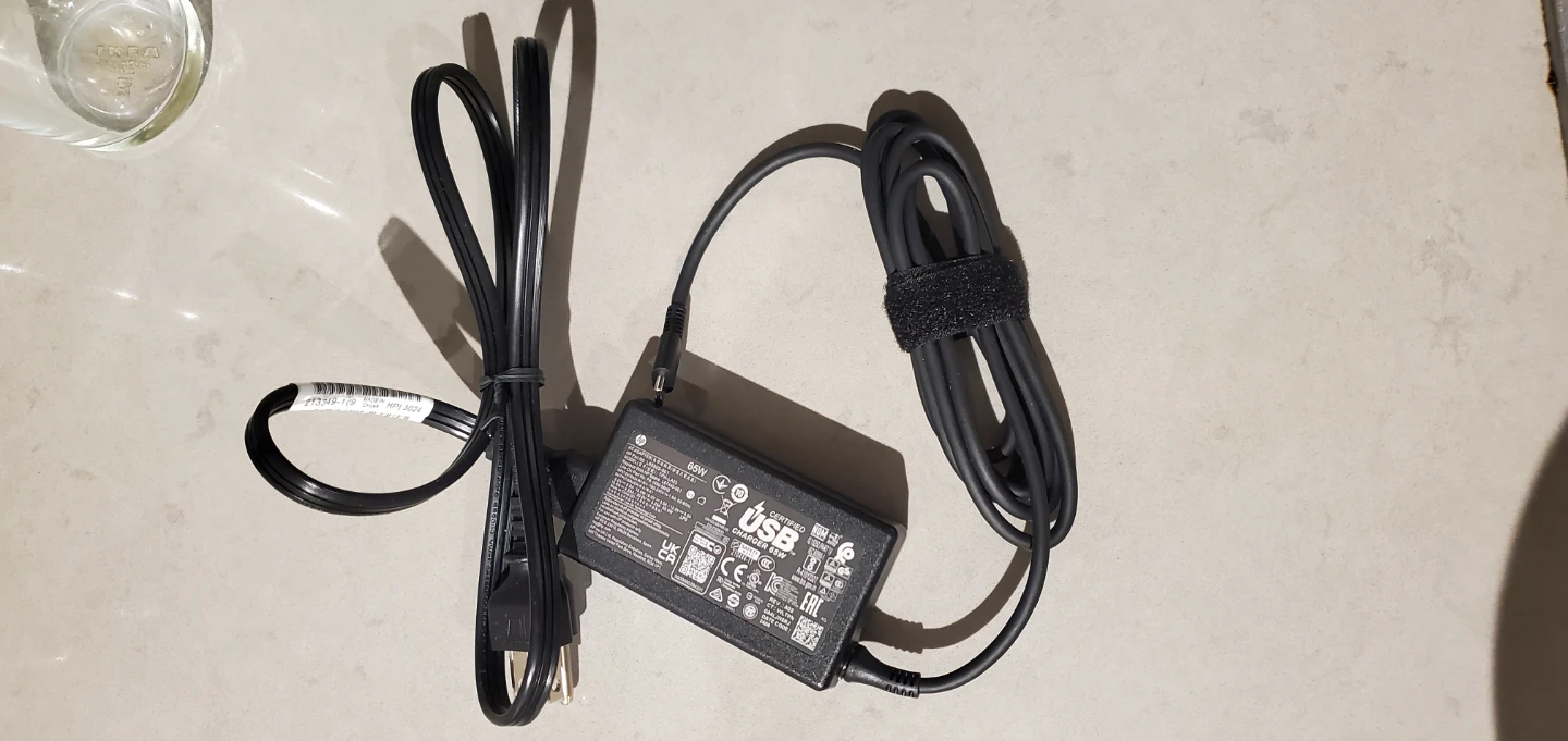HP 65W USB-C Laptop Charger Adapter