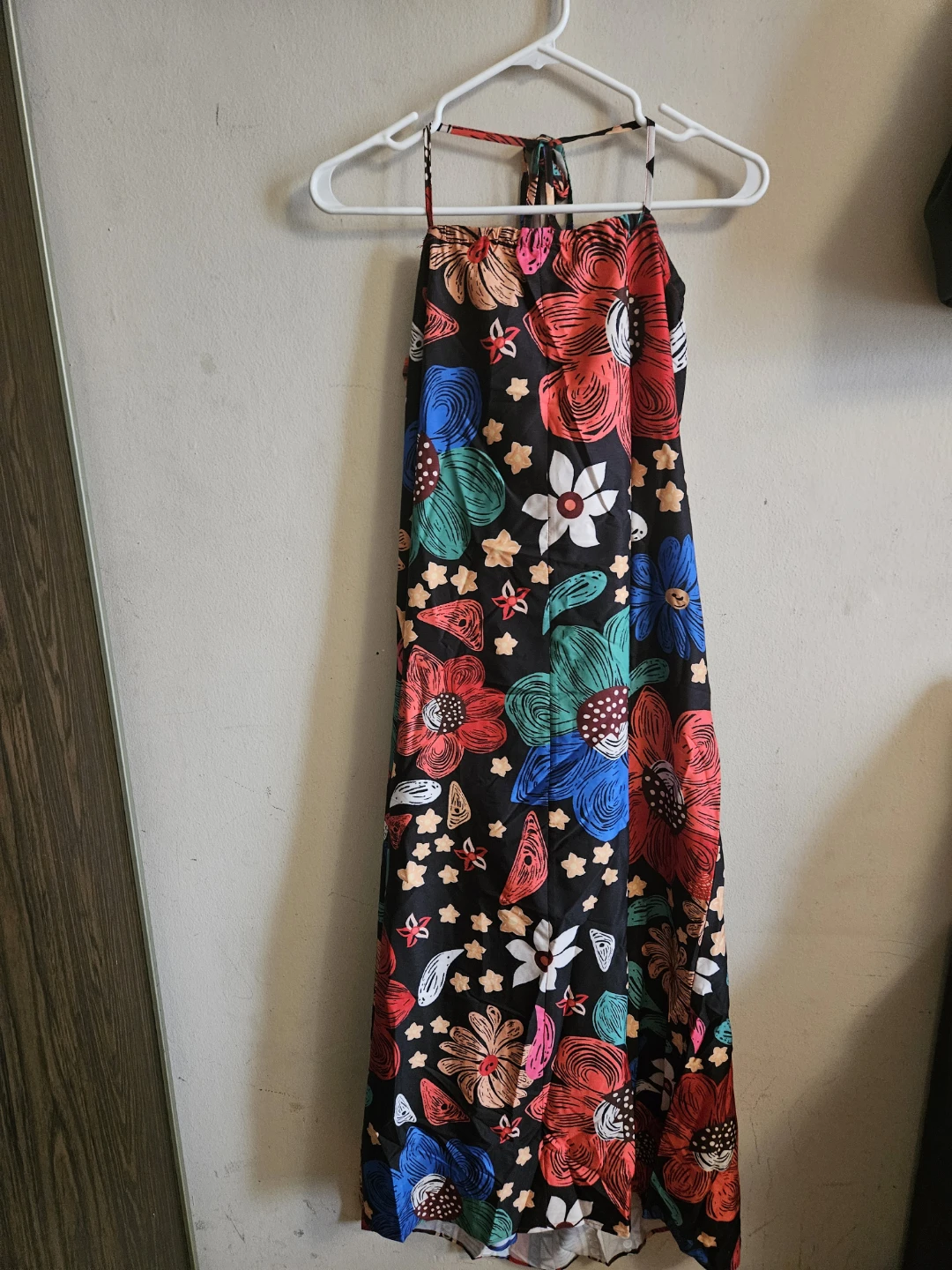 Women's Black Floral Maxi Dress - photo 2