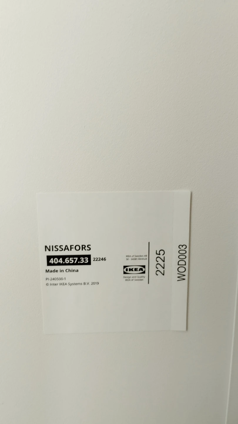 IKEA NISSAFORS 3-Tier Rolling Cart - White - photo 3