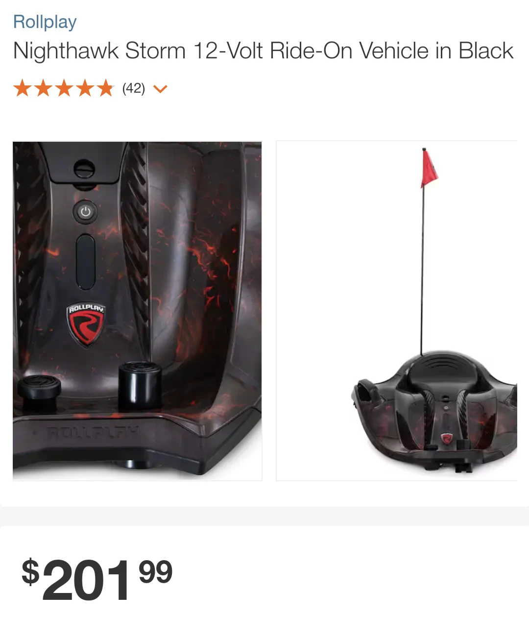 Nighthawk  Storm Electric Ride On Kids Vehicle - photo 2