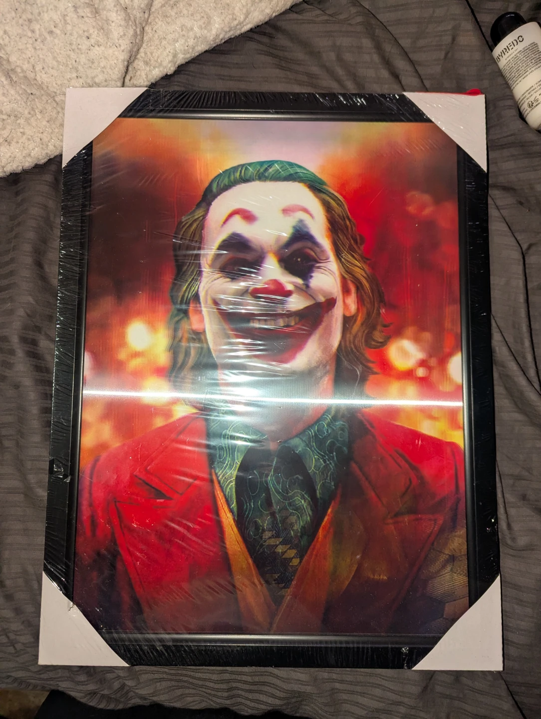 Framed Joker Art Print 3d lenticular