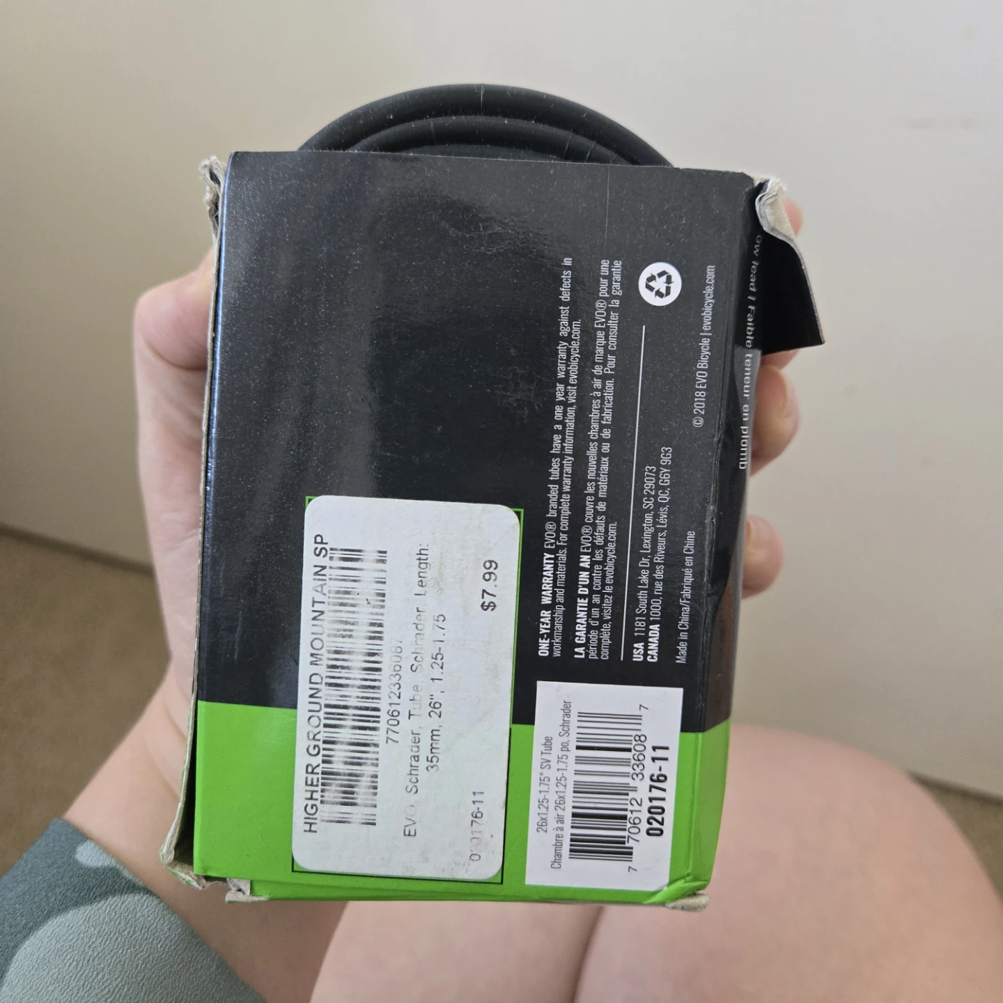 EVO Bicycle Tube 26" x 1.25-1.75