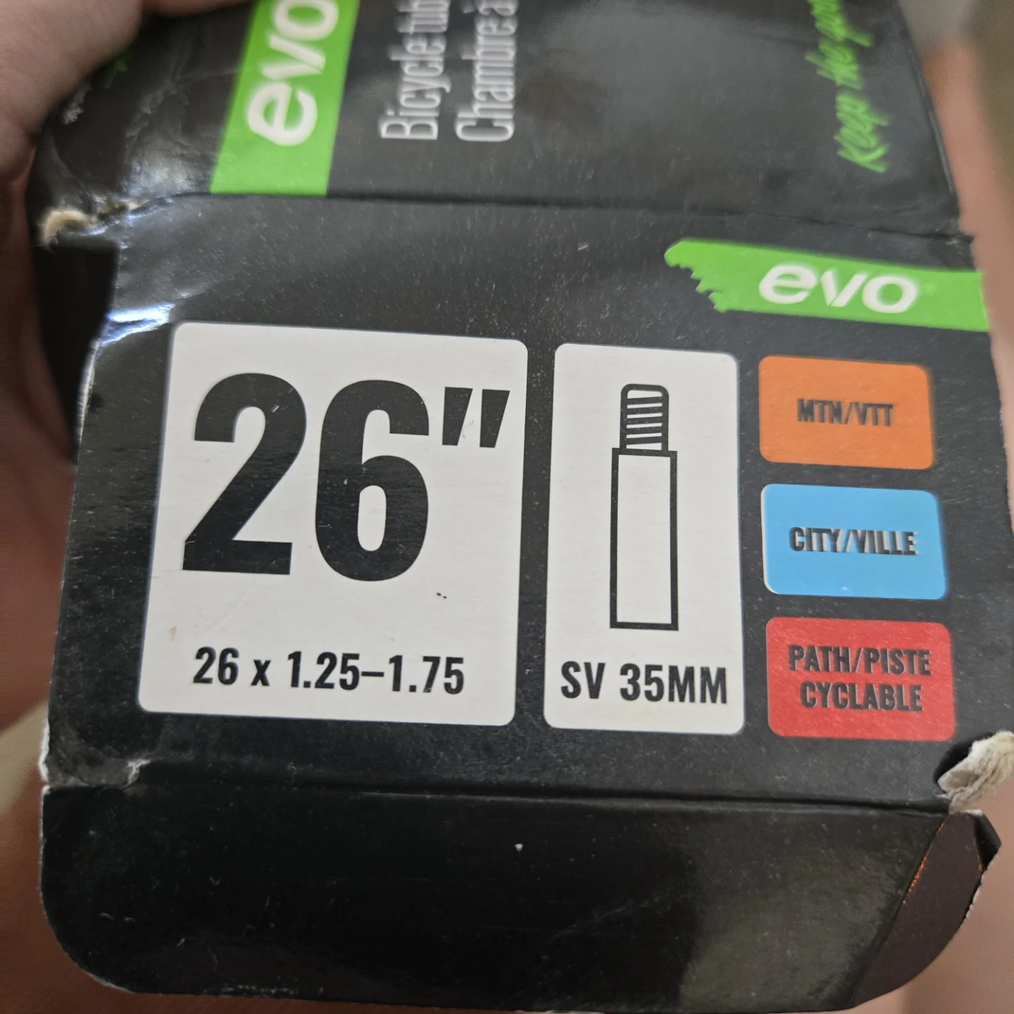 EVO Bicycle Tube 26" x 1.25-1.75 - photo 4