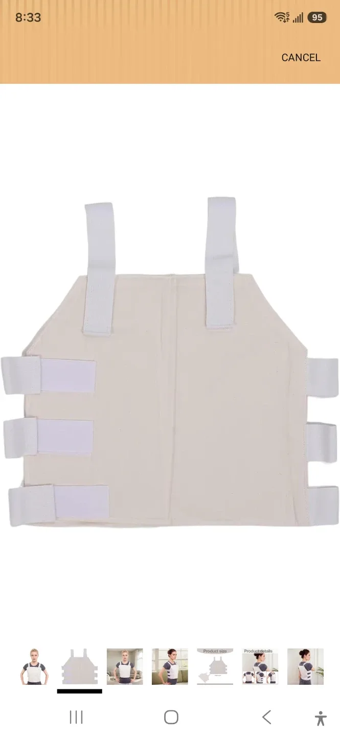 White Posture Corrector Vest - photo 2