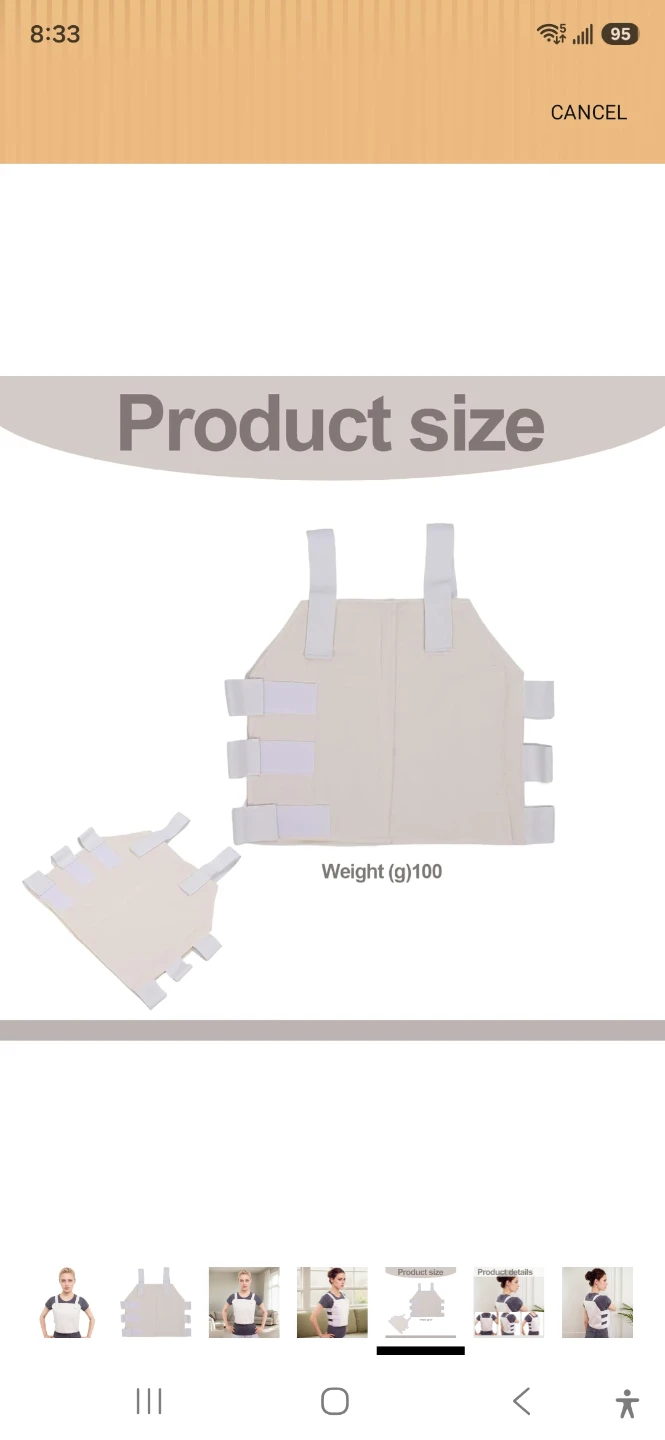 White Posture Corrector Vest - photo 4