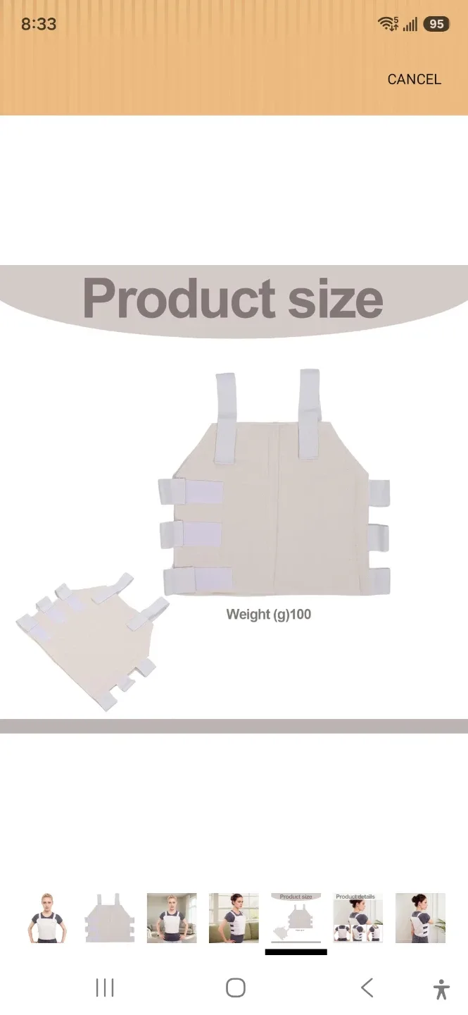 White Posture Corrector Vest - photo 4
