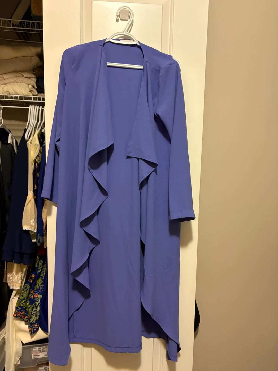 Periwinkle Blue Duster and Tank Top Set