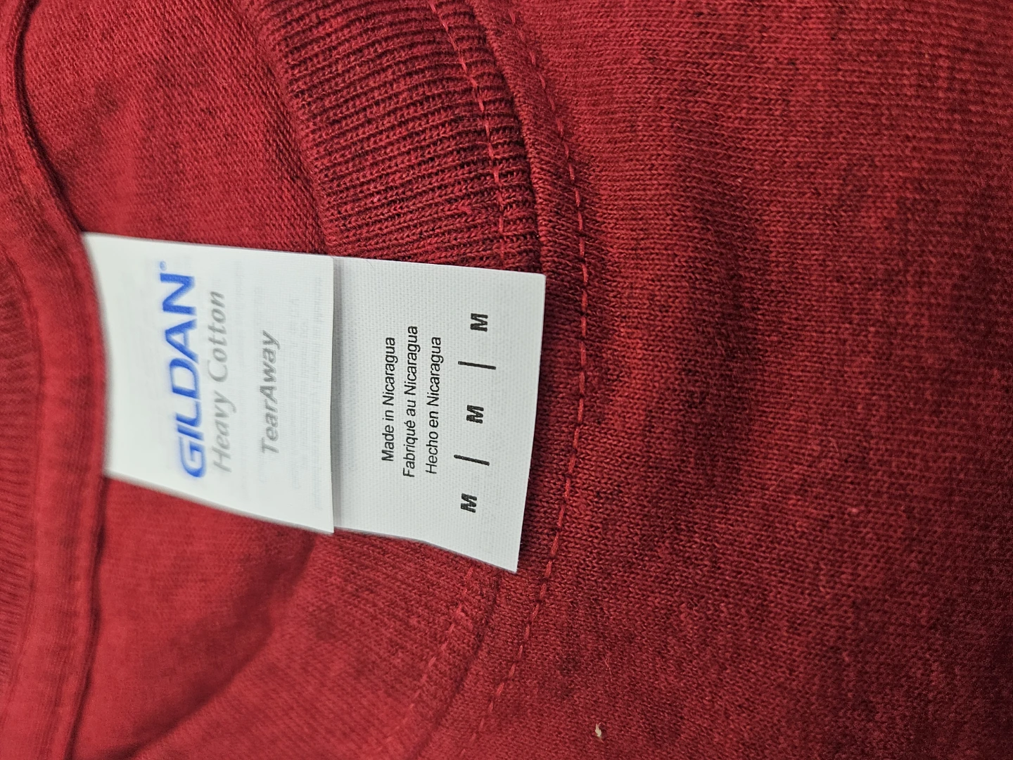 Gildan Heavy Cotton T-Shirt Adult Medium Red - photo 2