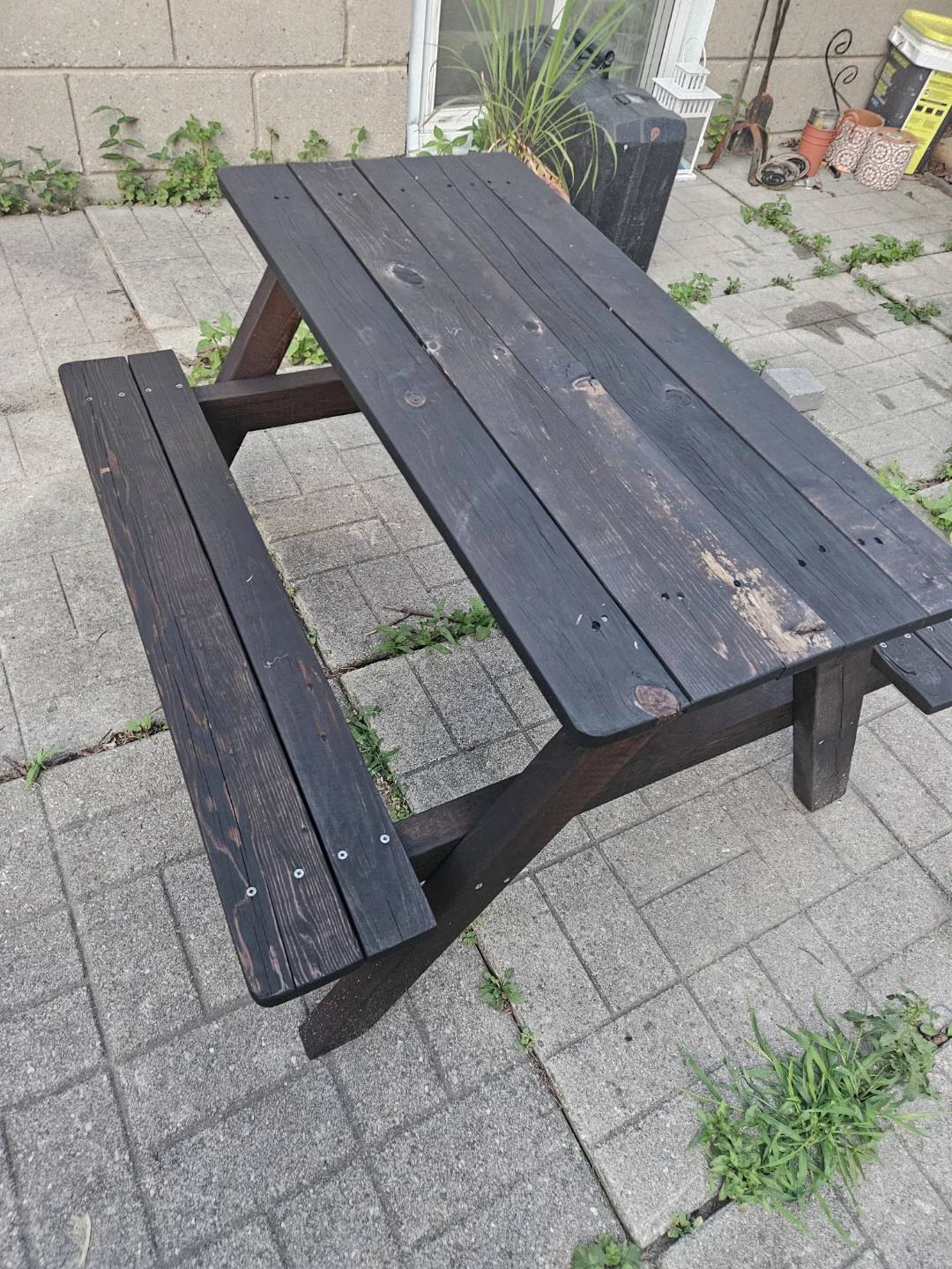 Kids size Wooden Picnic Table with Benches