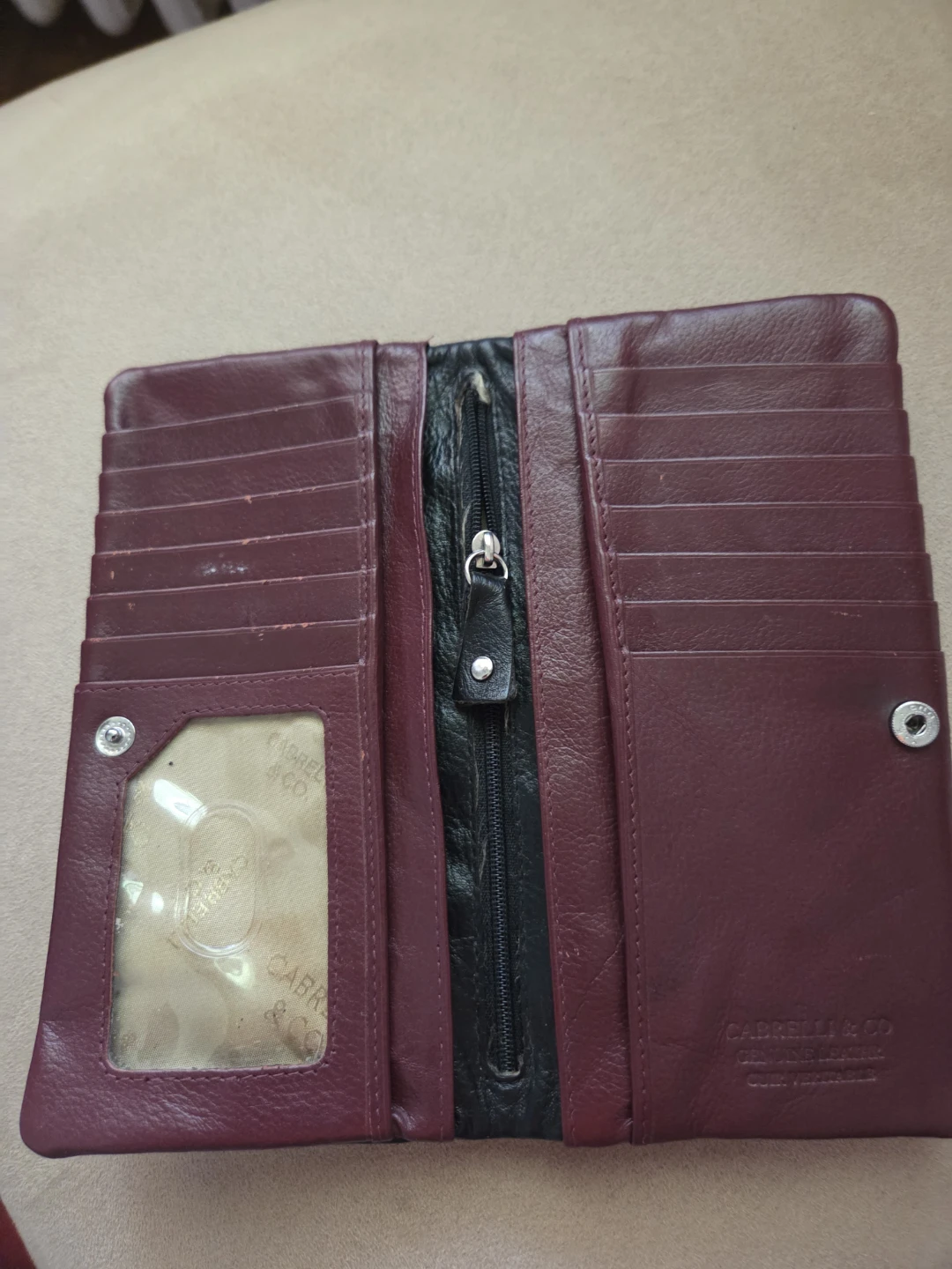 CARBIE & CO. Burgundy Leather Wallet - photo 3