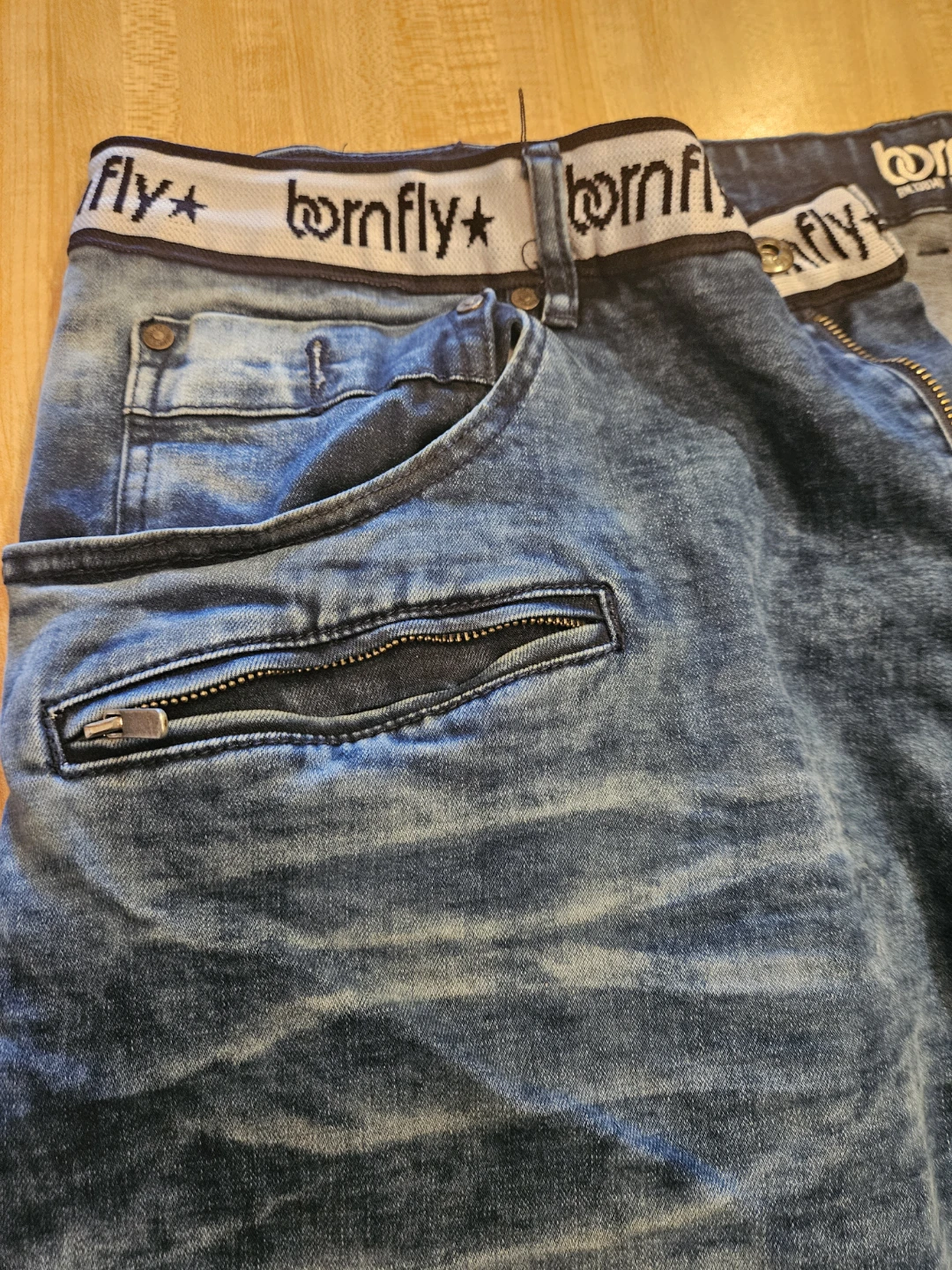 Born Fly Denim Shorts Size 46 - photo 3
