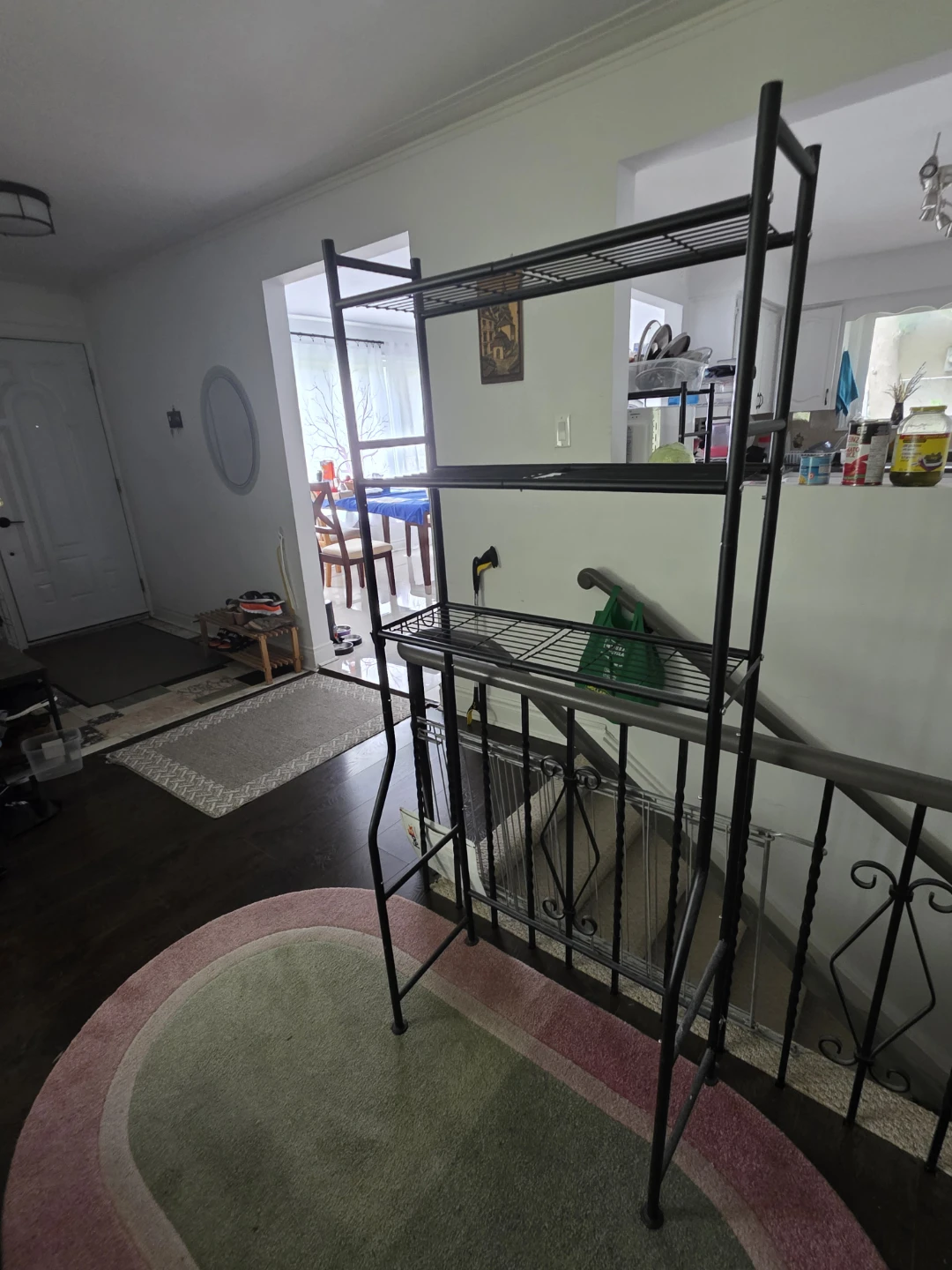 Black Metal 4-Tier Shelf Unit for toilet. (2 pcs). - photo 2