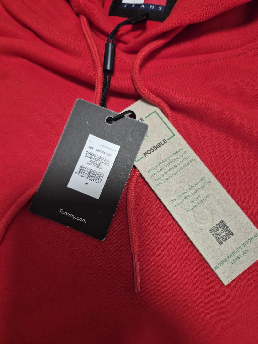 BNWT Tommy Jeans Red Hoodie - Size S - photo 4