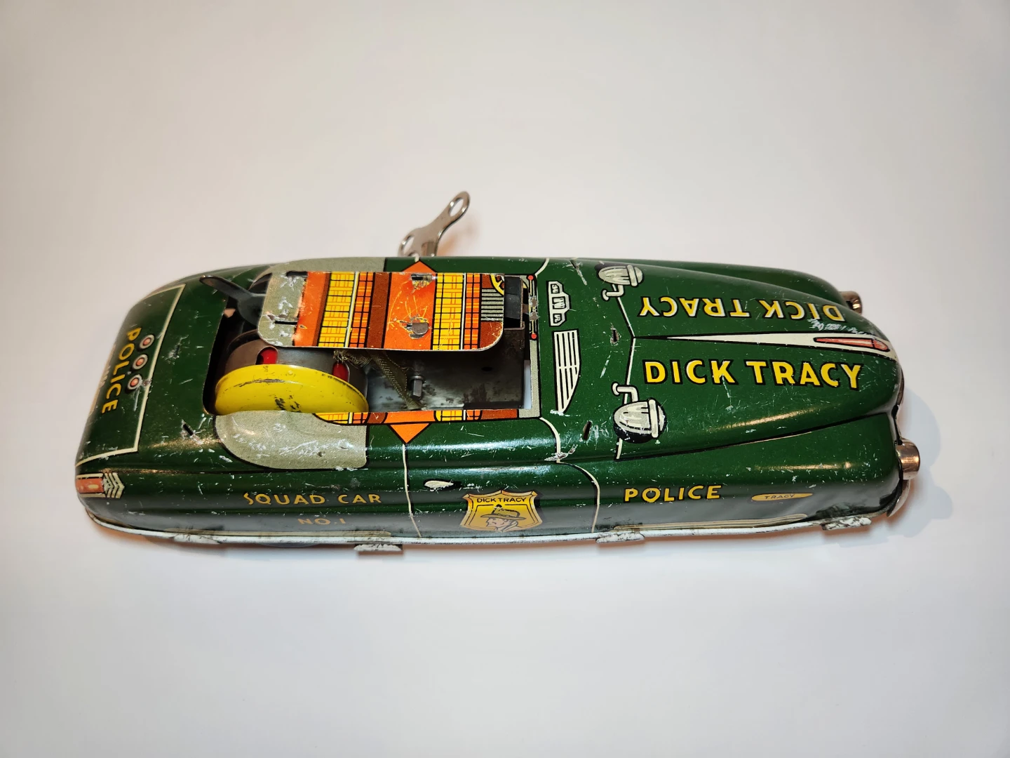 Vintage 1949 Marx Dick Tracy Police Squad Car (Working Wind-up) - photo 2