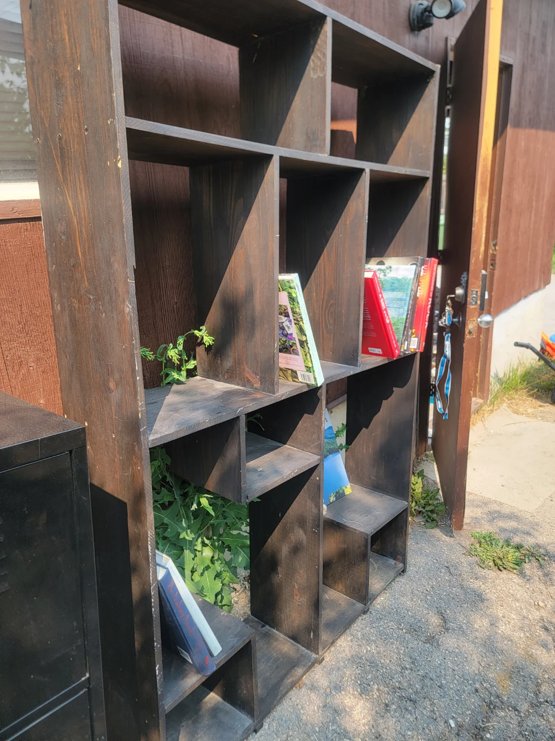 Custom Dark Wood stain Bookshelf - photo 3