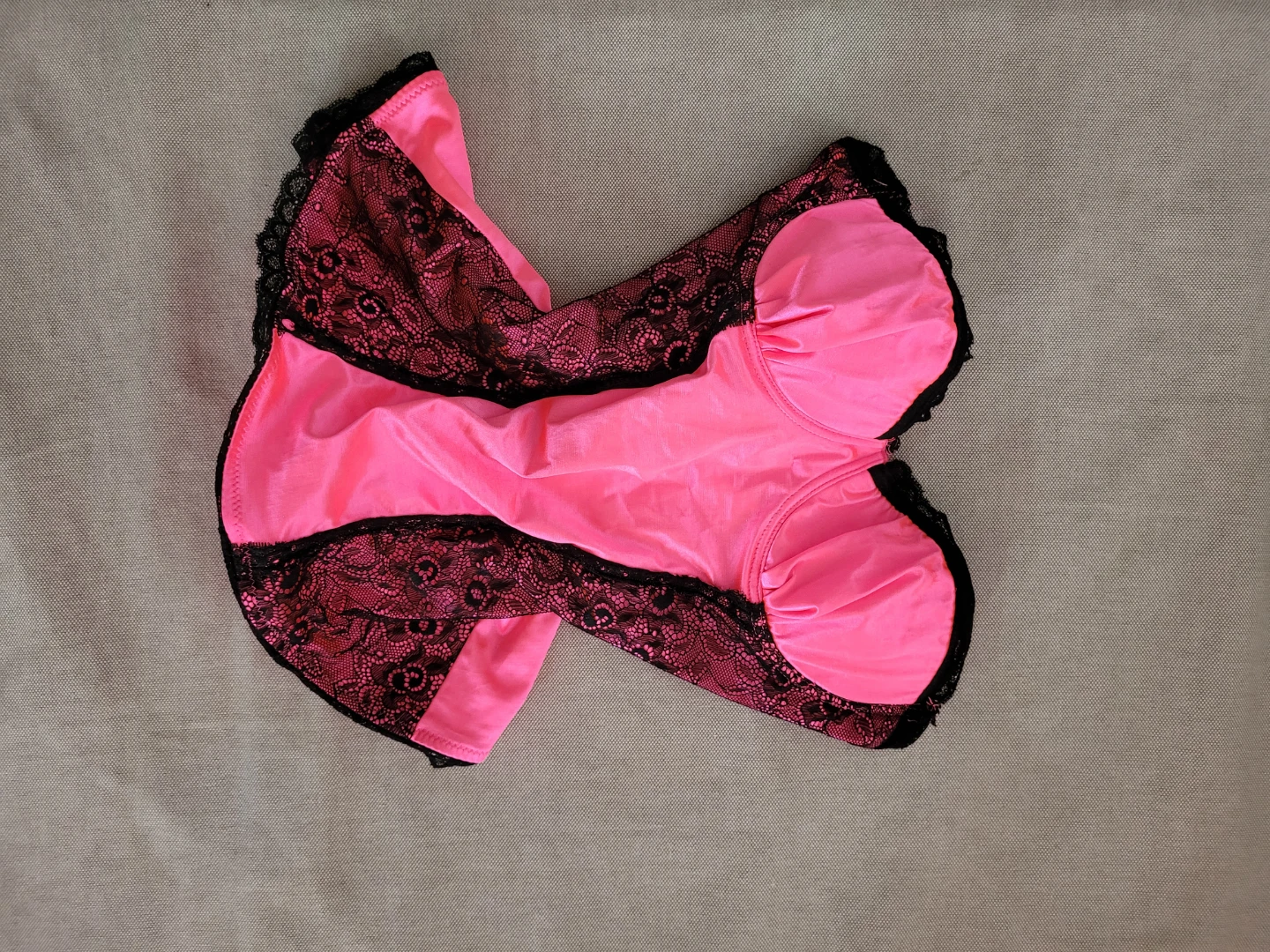 Pink & Black Lace Corset/Bustier - photo 3