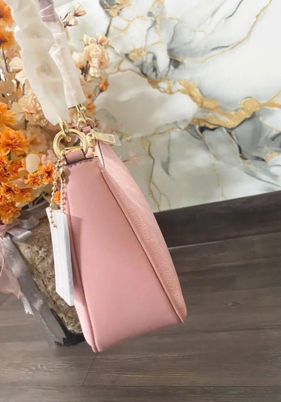 Coach Pink Monogram Shoulder Bag - photo 3