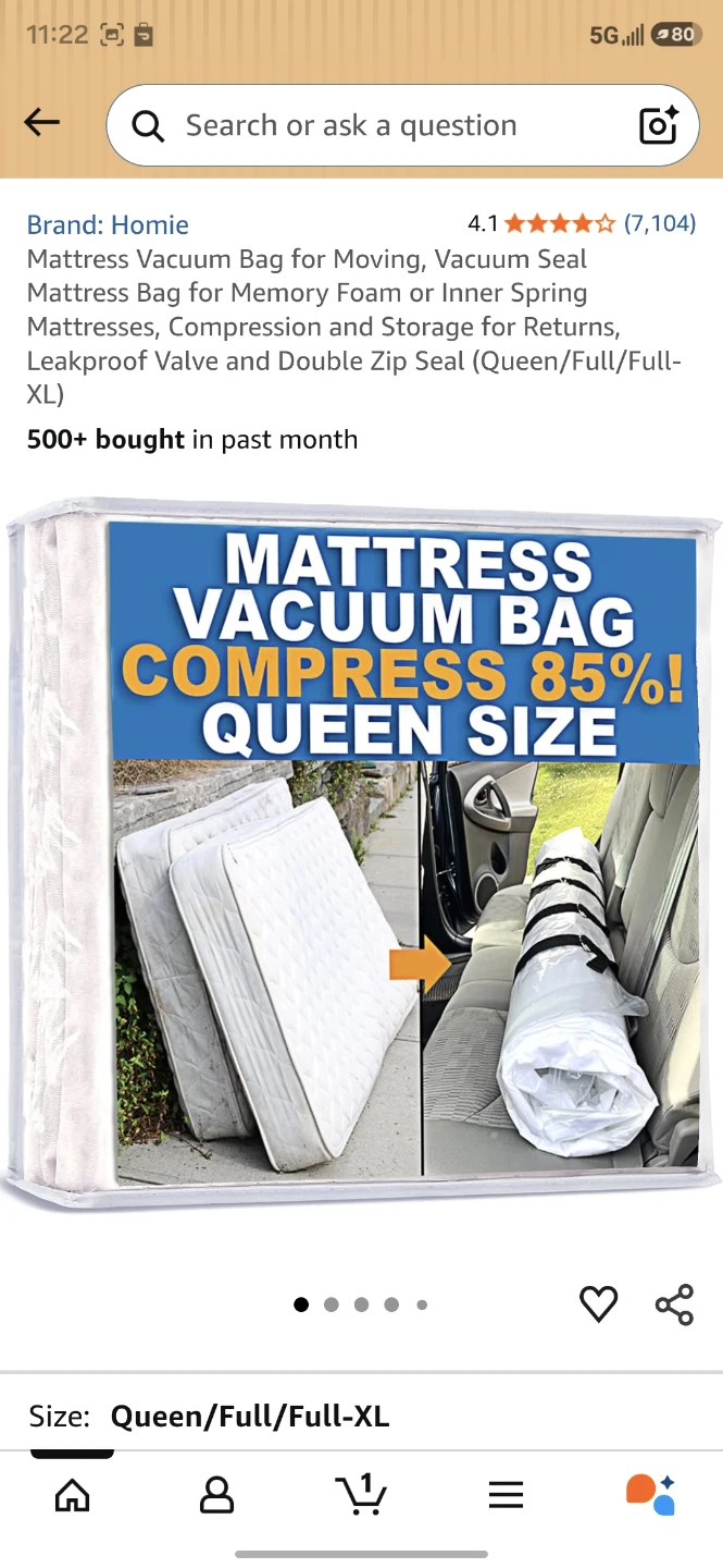 Bed frame and mattress