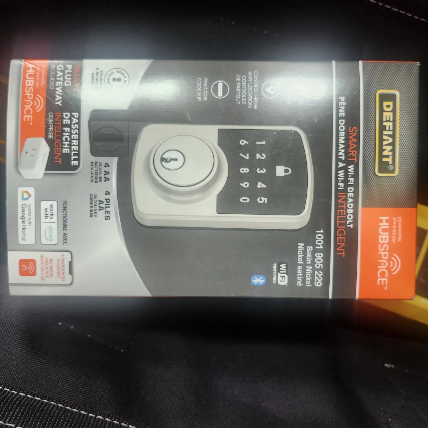 Defiant Smart Wi-Fi Deadbolt Satin Nickel