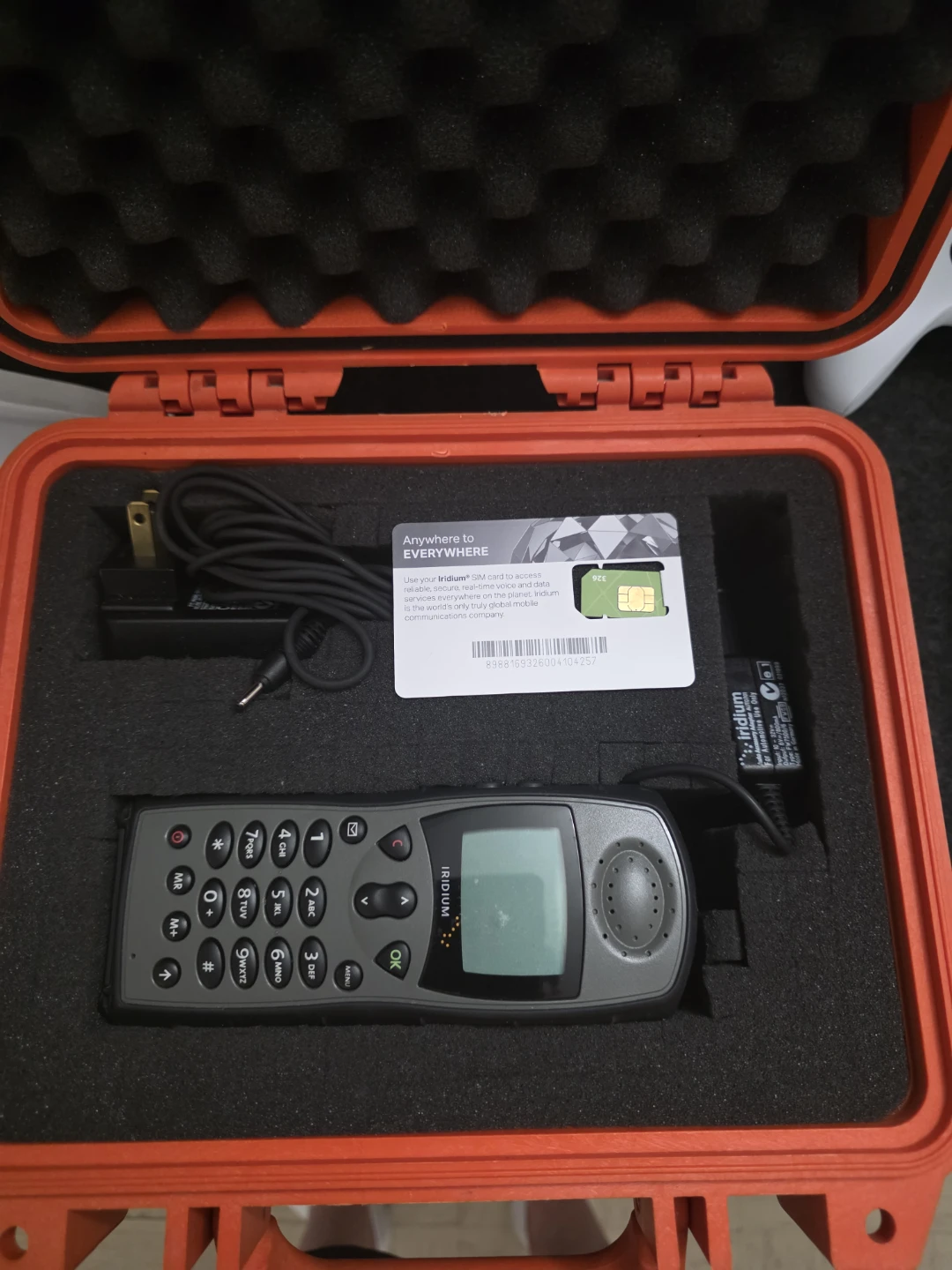 Iridium 9505A Satellite Phone with Pelican 1200 Case