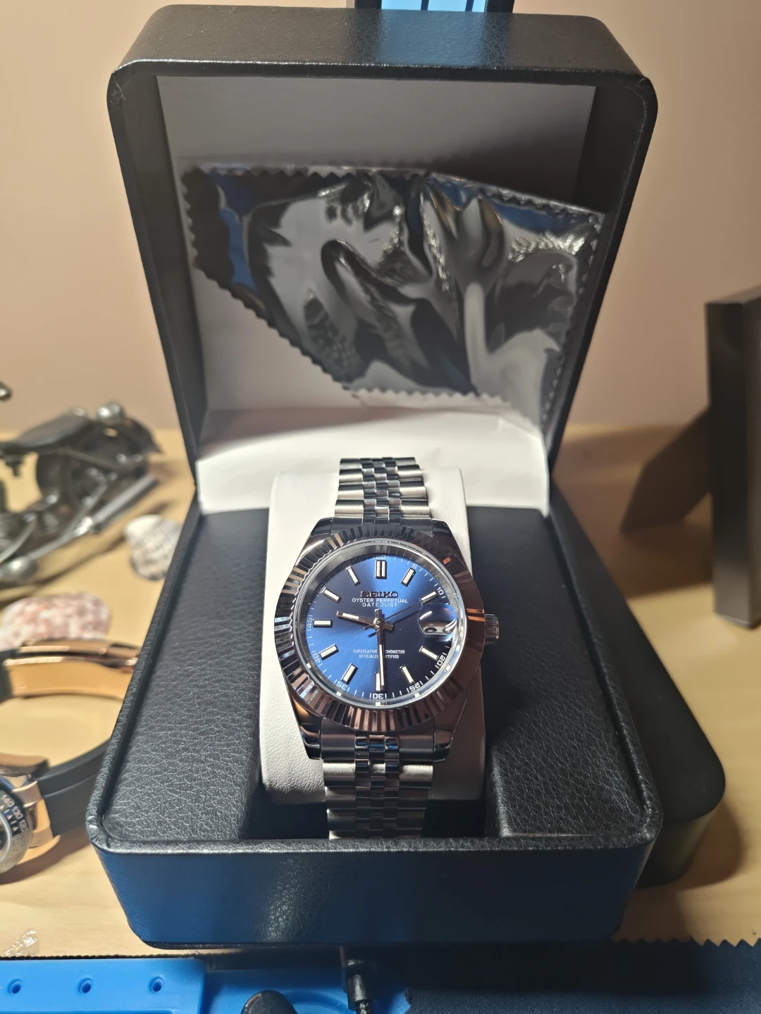 Seiko MOD, Oyster Perpetual Datejust Blue Dial Automatic Watch - photo 2