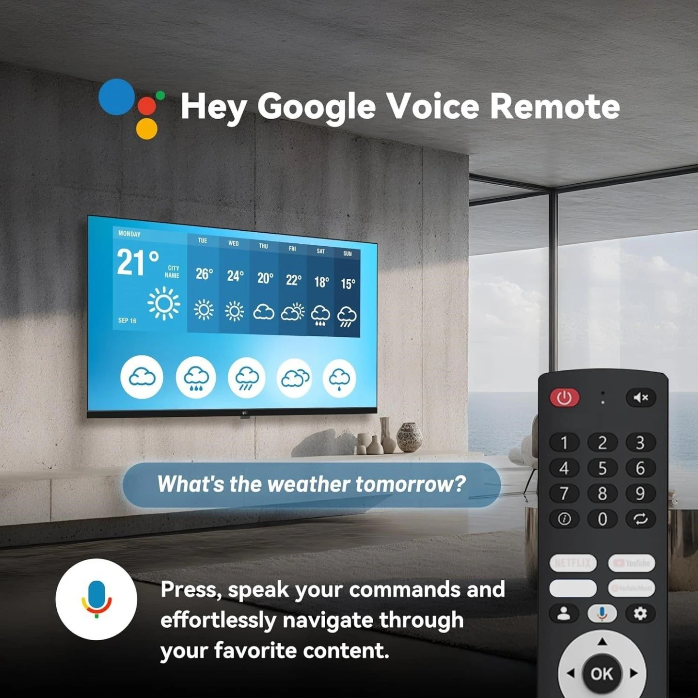 BN<> 32" Google TV with Voice Remote