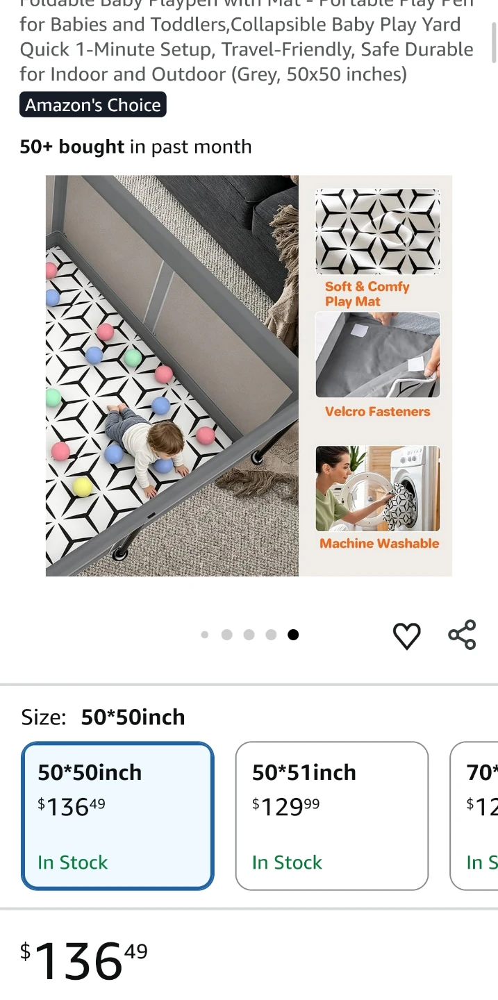 Foldable Baby Playpen with Mat - photo 5
