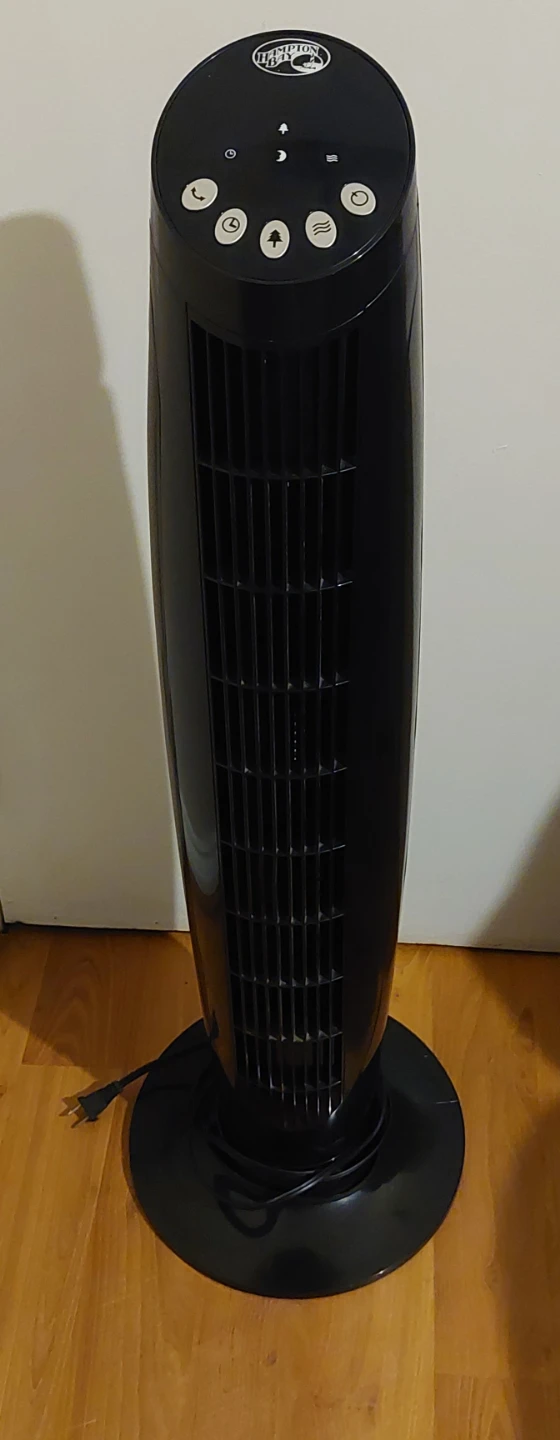 Hampton Bay Black Tower Fan