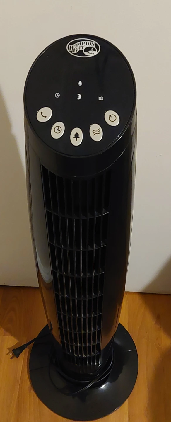 Hampton Bay Black Tower Fan - photo 2