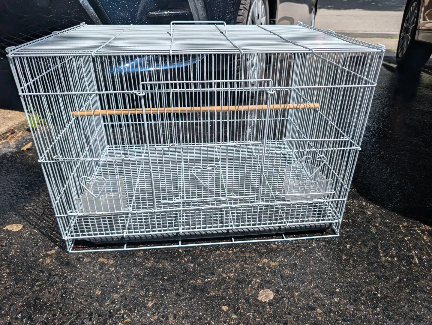 Wire Bird Cage with Perch