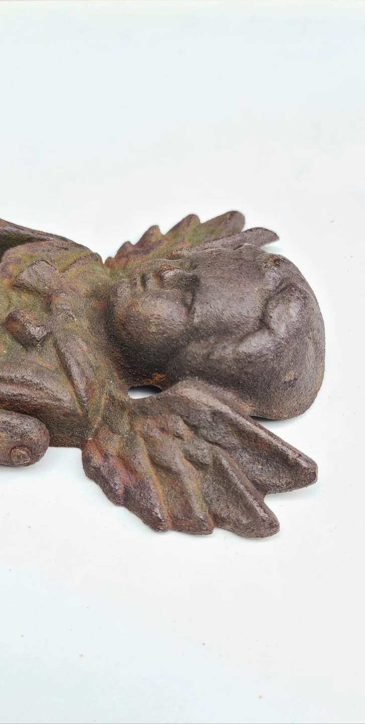 Antique Cherub Door Knocker - Rustic Charm! - photo 3