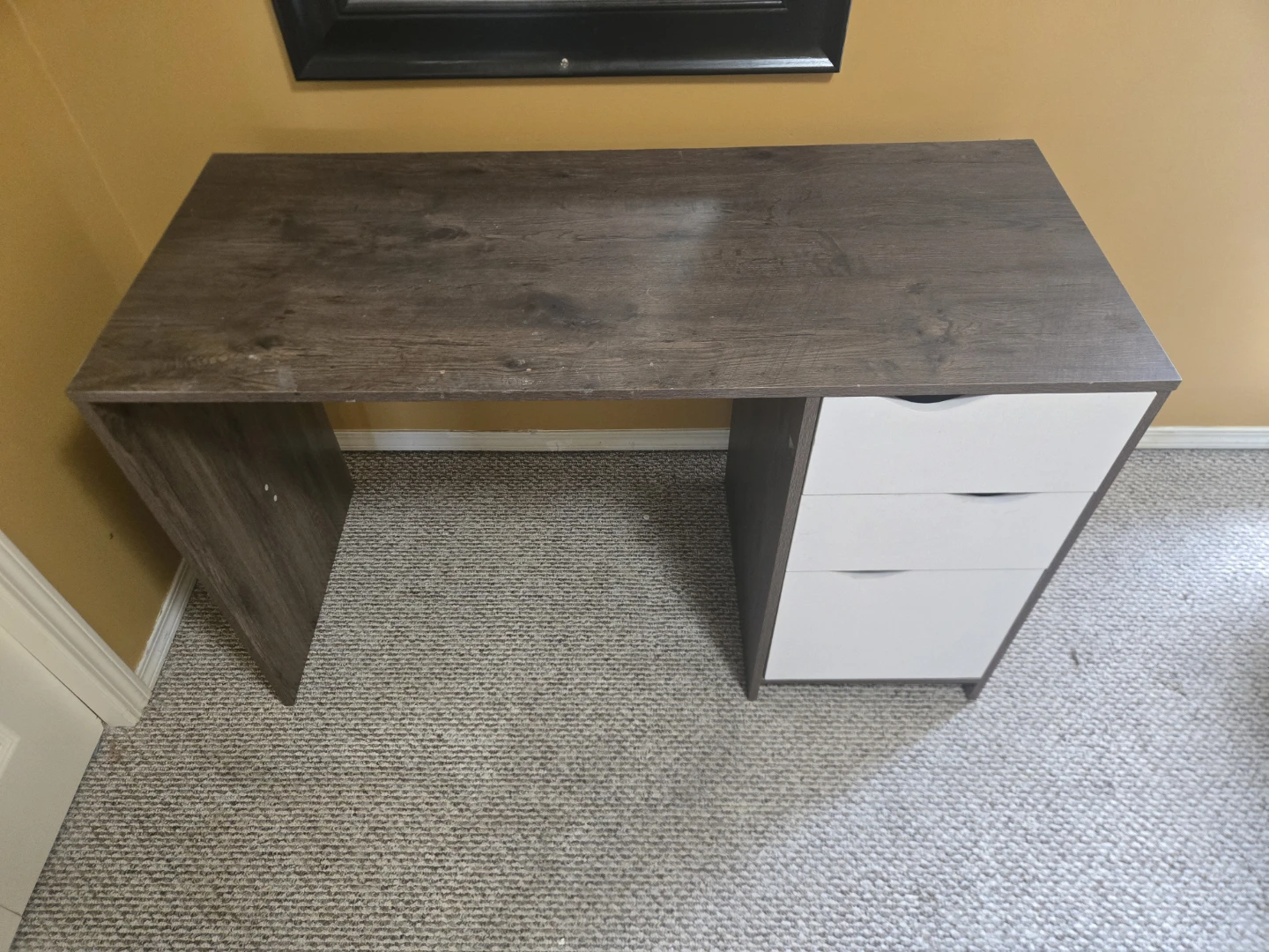 Wooden Desk with 3 Drawers