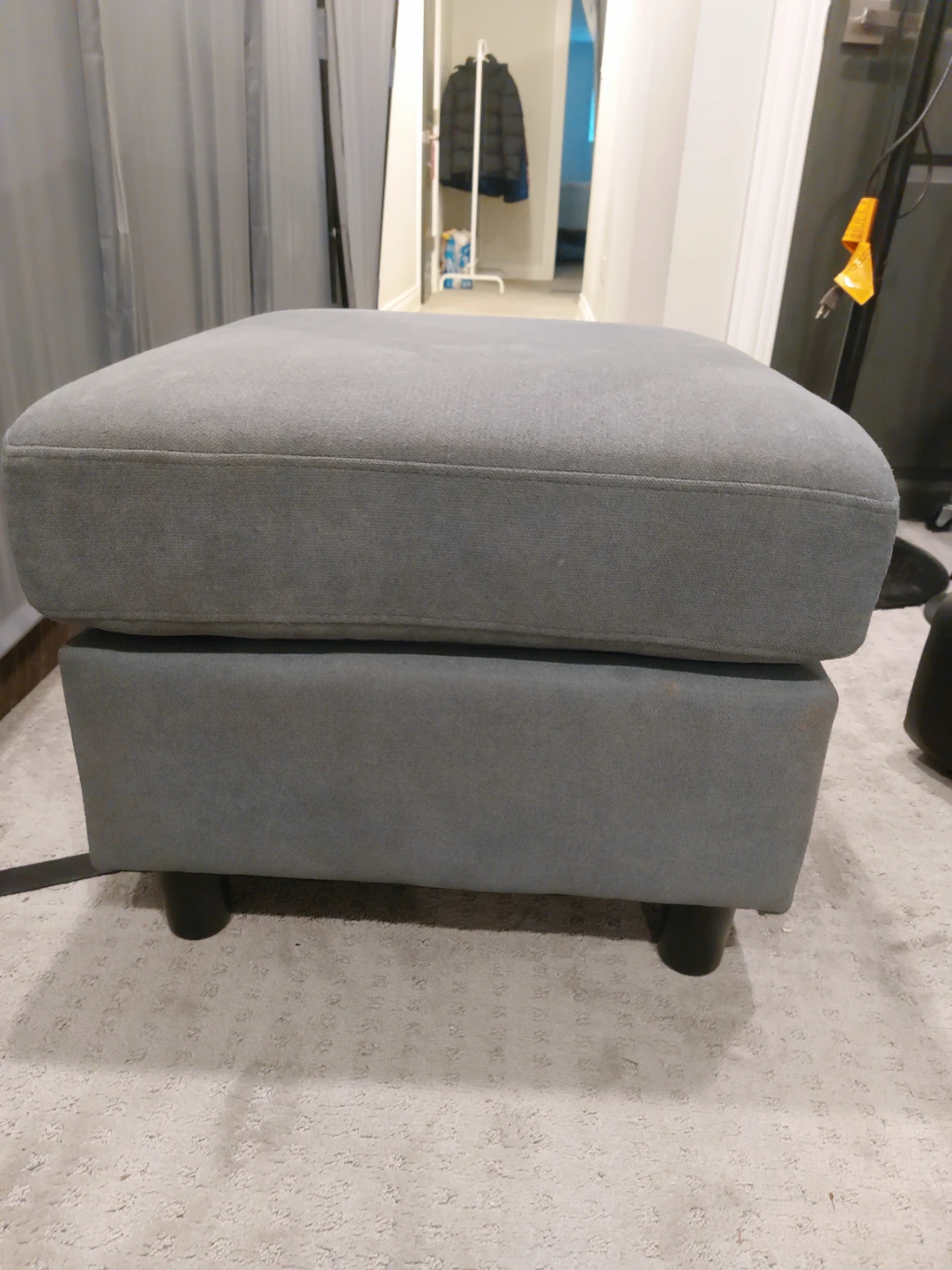 Gray Ottoman Footrest