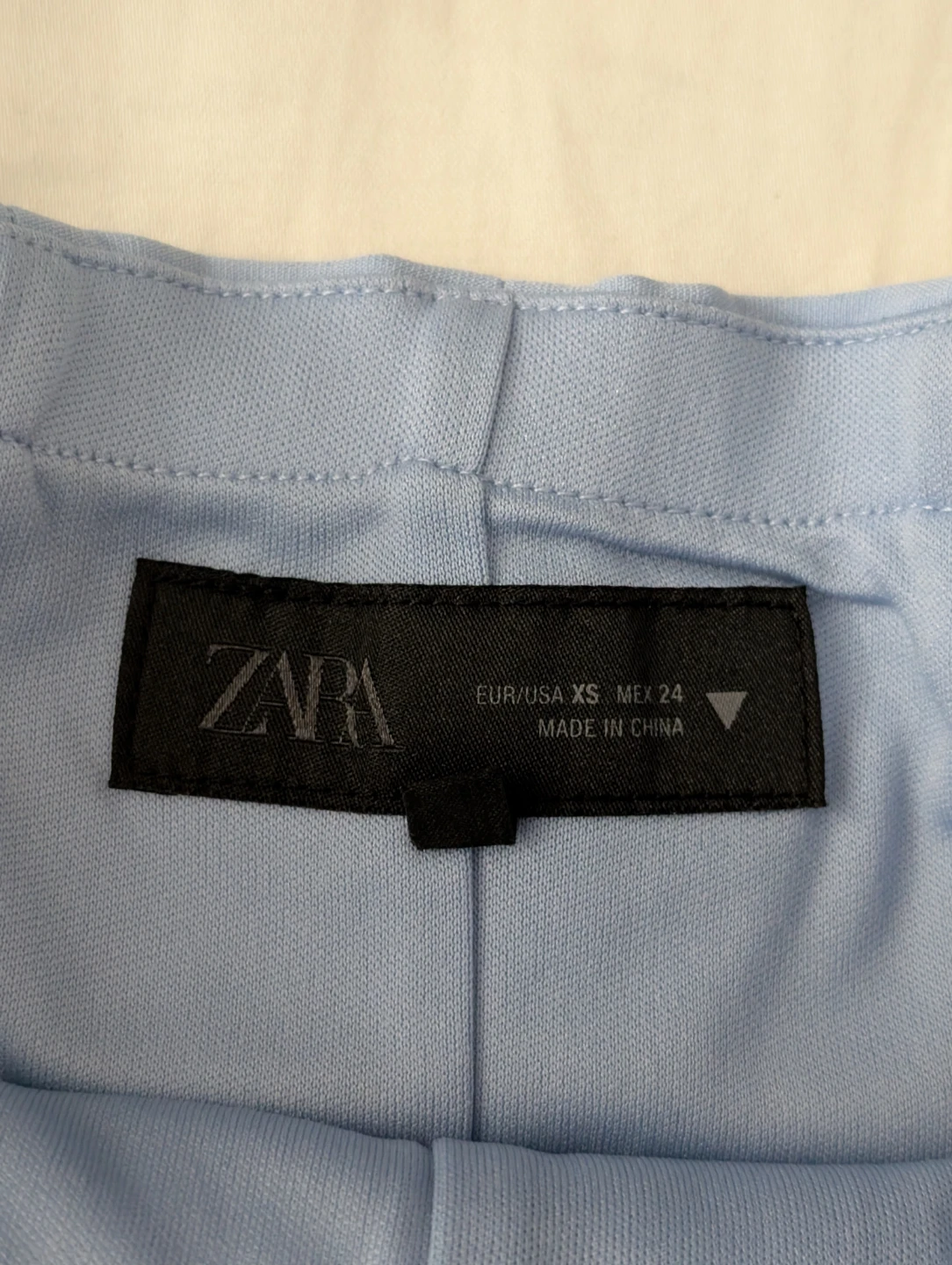 Zara Blue Cute Strapless Peplum Bandeaux Sexy Corset Summer Top - photo 3
