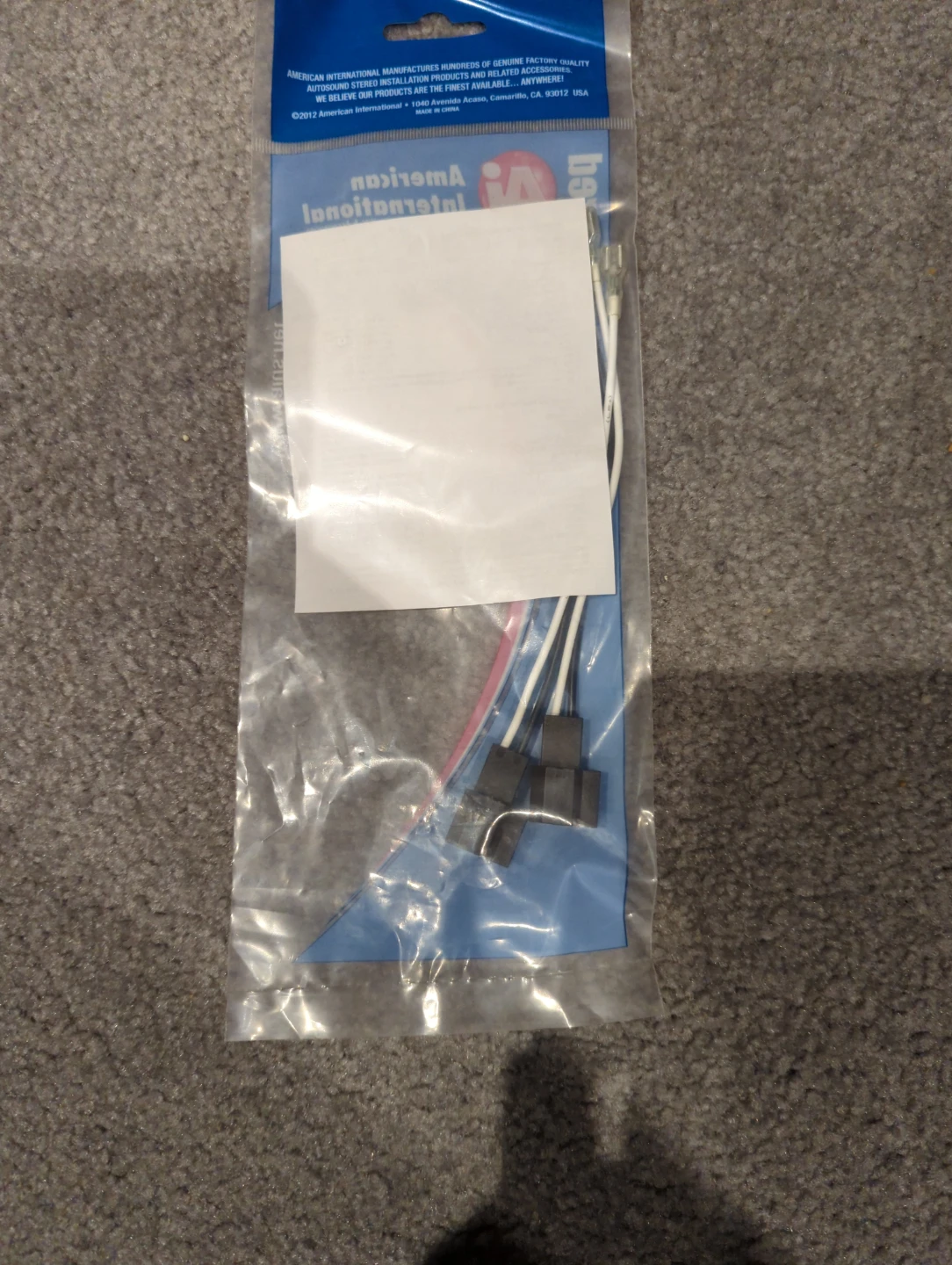 American International SH3802 Speaker Wiring Harness - photo 2
