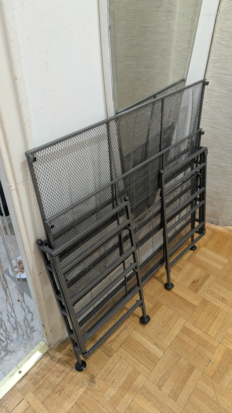 Portable Folding Iron Metal 3-Tier Floor Shoe Rack. Storage - photo 2