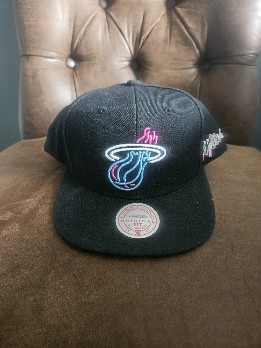 Mitchell & Ness Miami Heat Snapback Hat