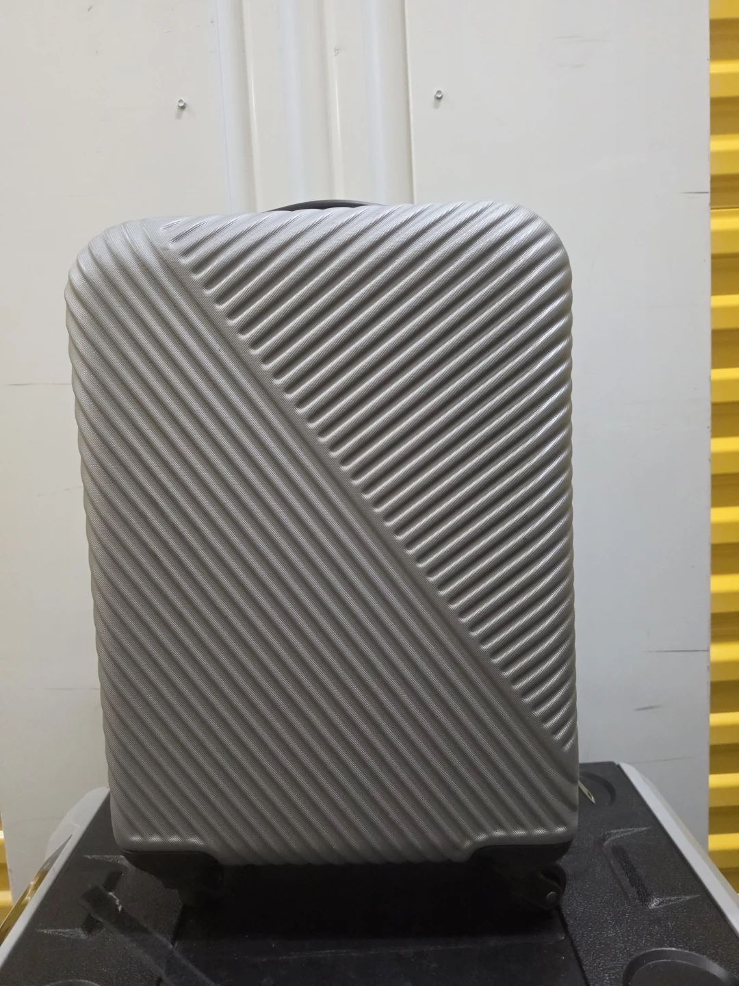 Silver Hardside Spinner Carry-On Suitcase