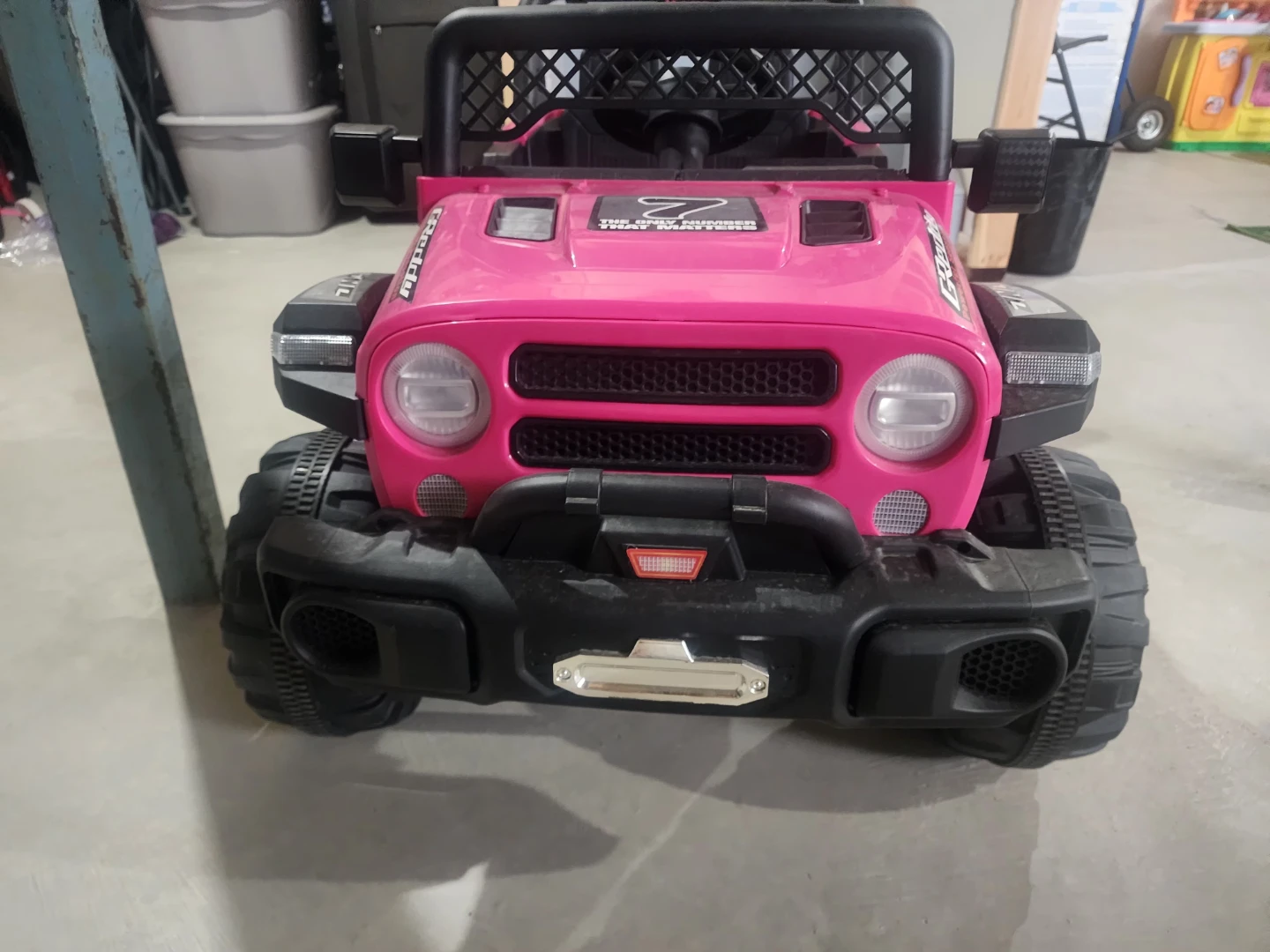 Kids 12V Ride-On Electric Jeep – Pink - photo 3