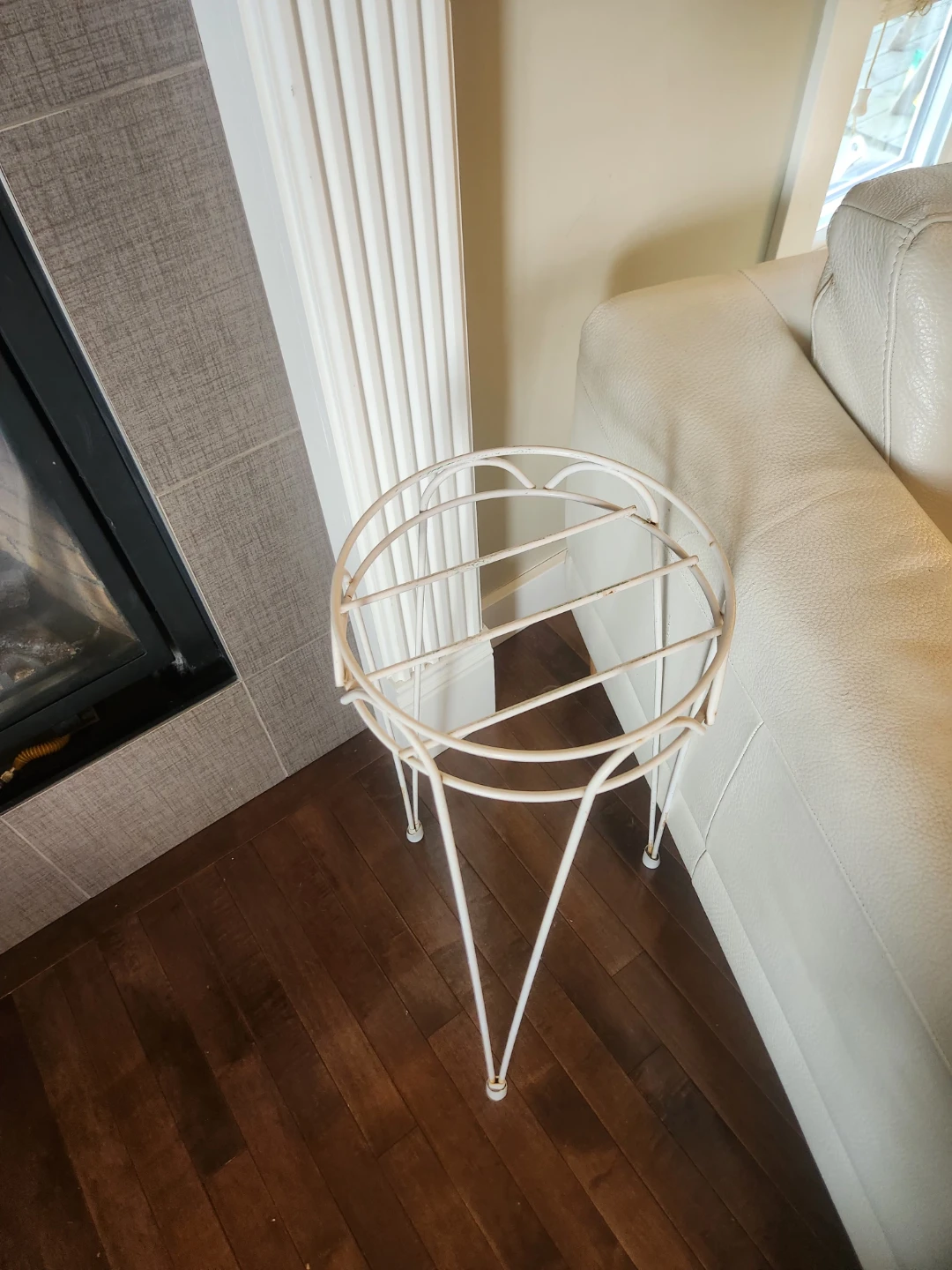 MCM White Metal Plant Stand - photo 2