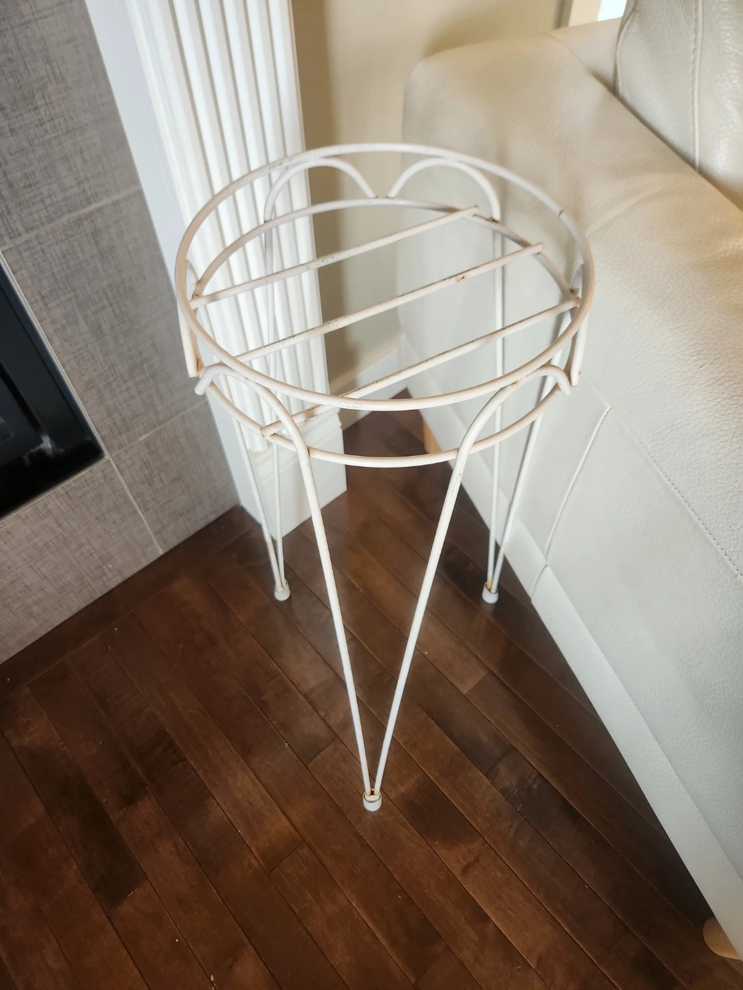 MCM White Metal Plant Stand - photo 4