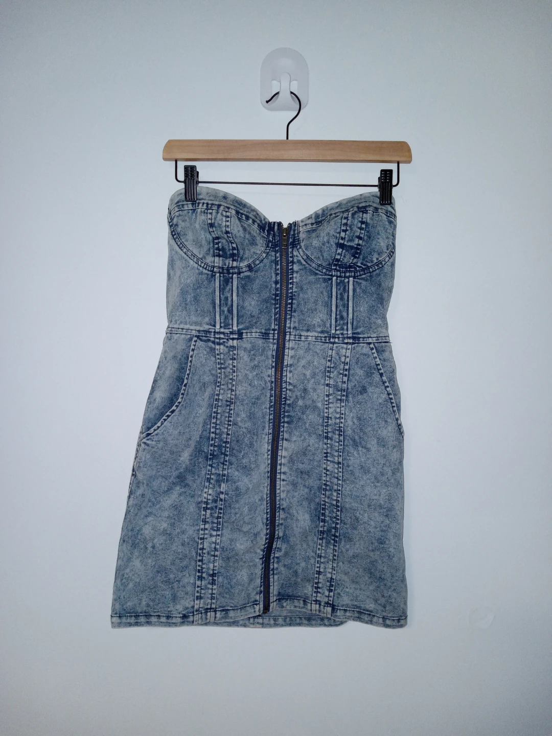 Denim Strapless Dress