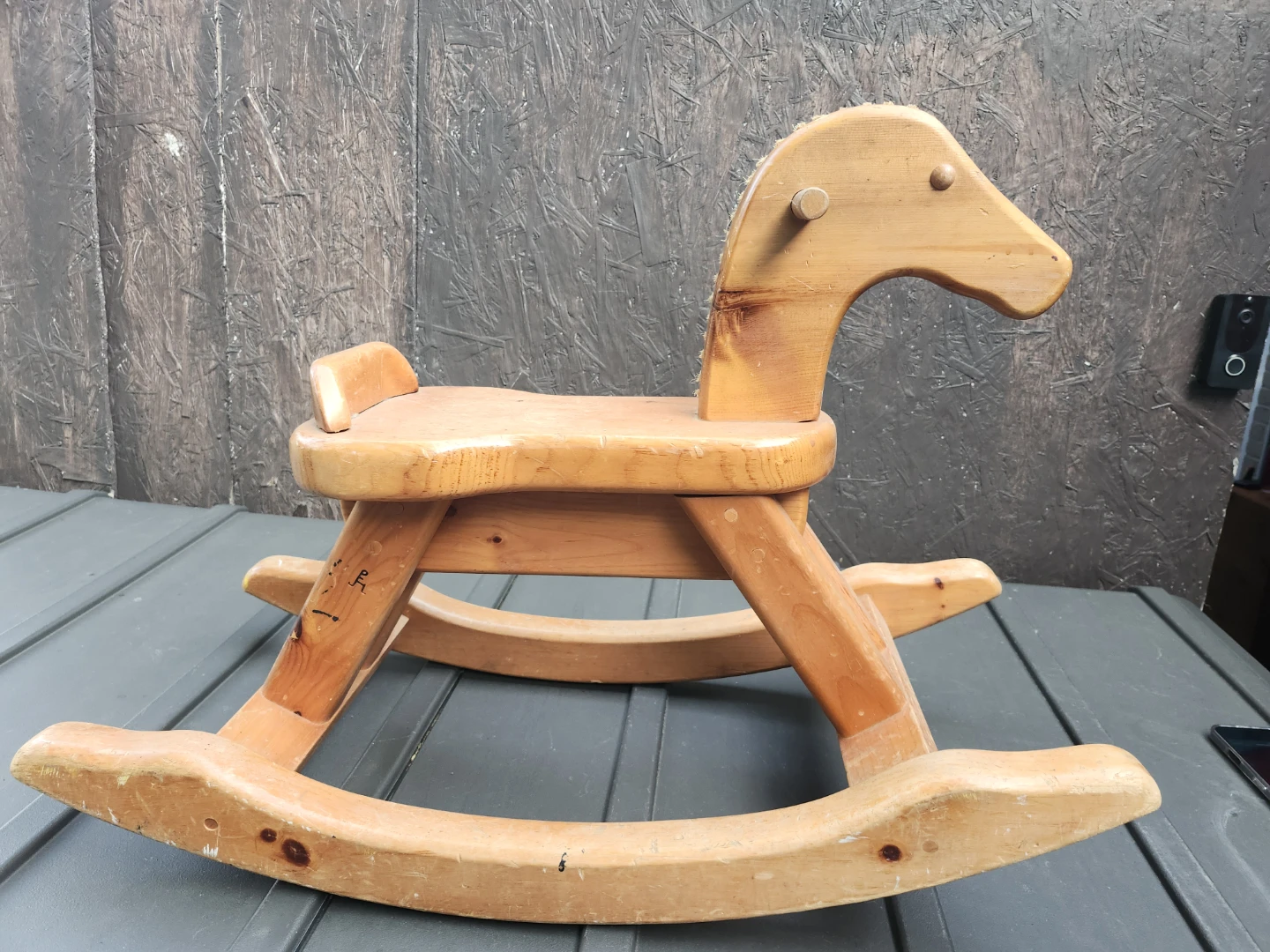 Vintage Solid Wooden Rocking Horse - photo 2